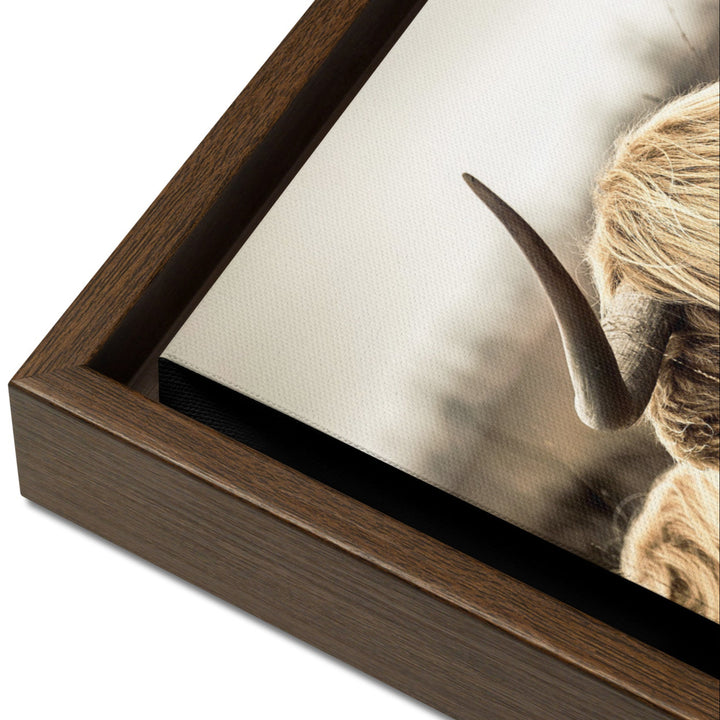 Leinwand - Highland Cattle Retro artlia