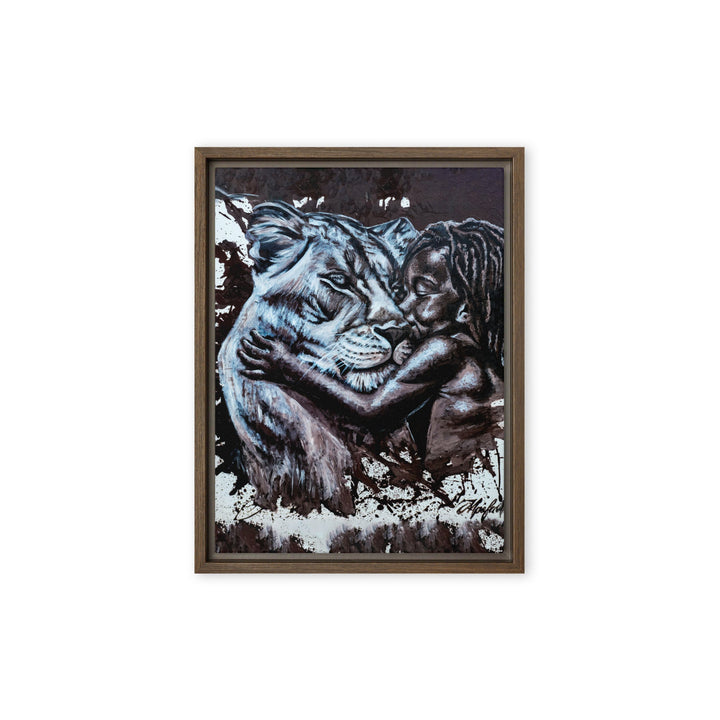 Leinwand - His Mother, Nokuthula M Mpofu Braun / 31x41 cm (12″×16″) artlia