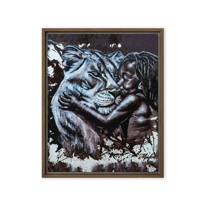 Leinwand - His Mother, Nokuthula M Mpofu Braun / 41x51 cm (16″×20″) artlia