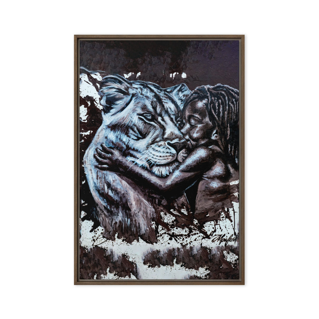 Leinwand - His Mother, Nokuthula M Mpofu Braun / 51x76 cm (20″×30″) artlia