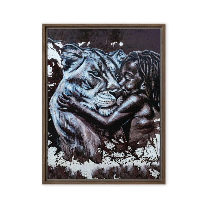 Leinwand - His Mother, Nokuthula M Mpofu Braun / 61x81 cm (24″×32″) artlia