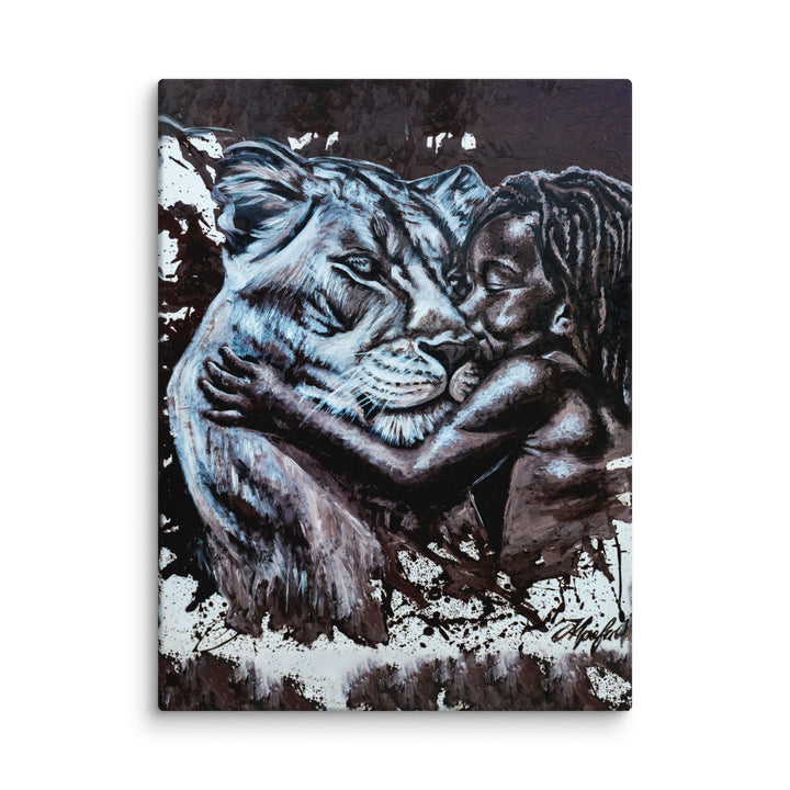Leinwand - His Mother, Nokuthula M Mpofu ohne Rahmen / 31x41 cm (12″×16″) artlia