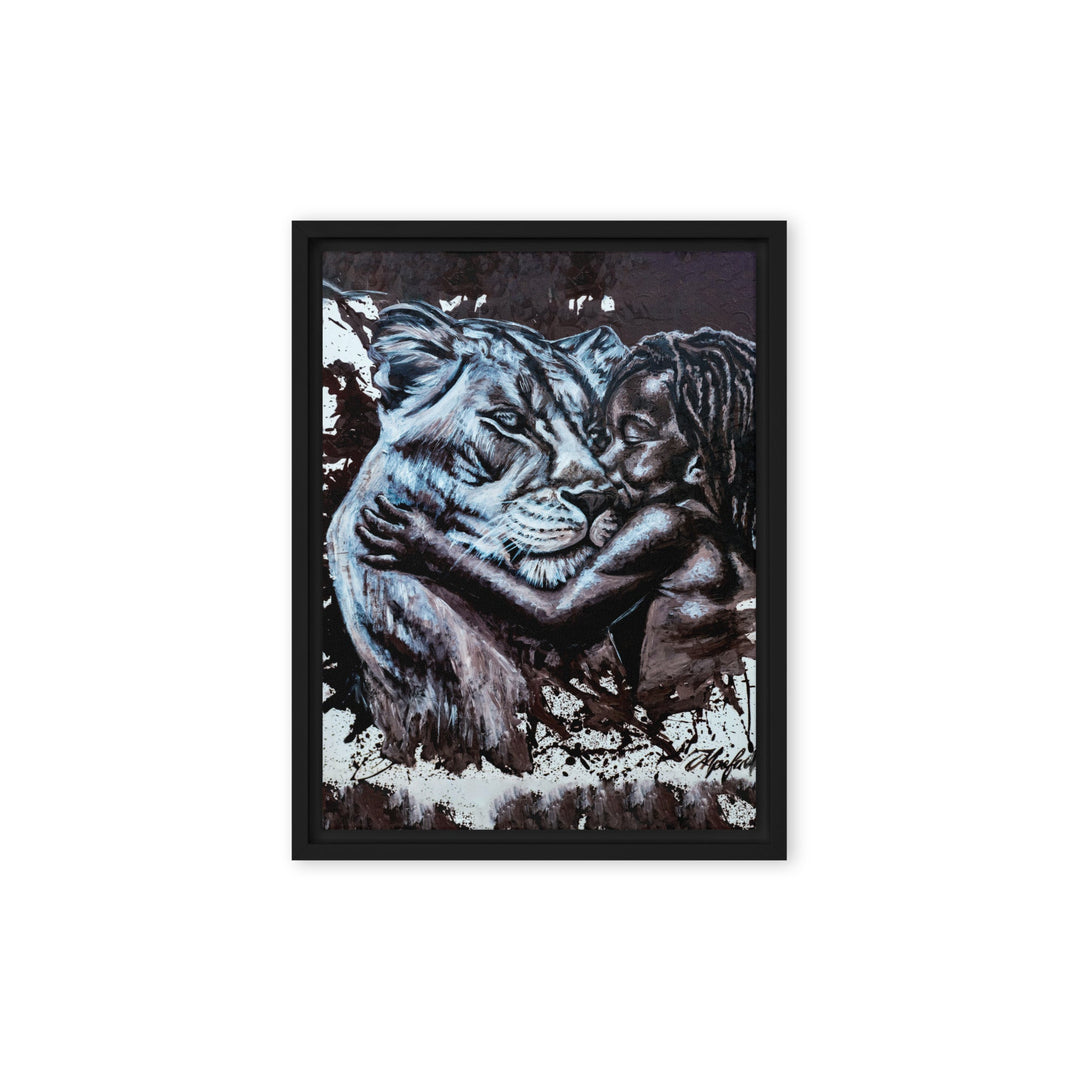 Leinwand - His Mother, Nokuthula M Mpofu Schwarz / 31x41 cm (12″×16″) artlia