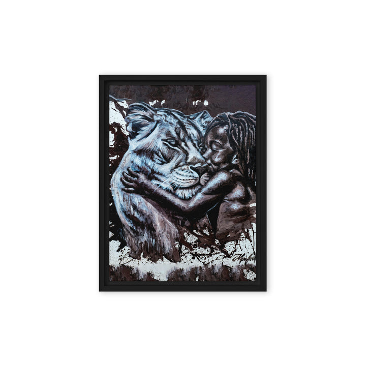 Leinwand - His Mother, Nokuthula M Mpofu Schwarz / 31x41 cm (12″×16″) artlia