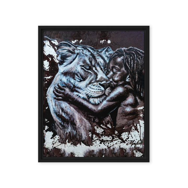 Leinwand - His Mother, Nokuthula M Mpofu Schwarz / 41x51 cm (16″×20″) artlia