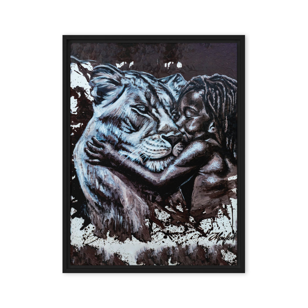 Leinwand - His Mother, Nokuthula M Mpofu Schwarz / 61x81 cm (24″×32″) artlia