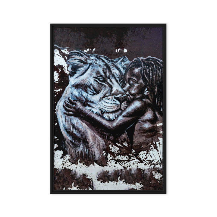 Leinwand - His Mother, Nokuthula M Mpofu Schwarz / 61x91 cm (24″×36″) artlia