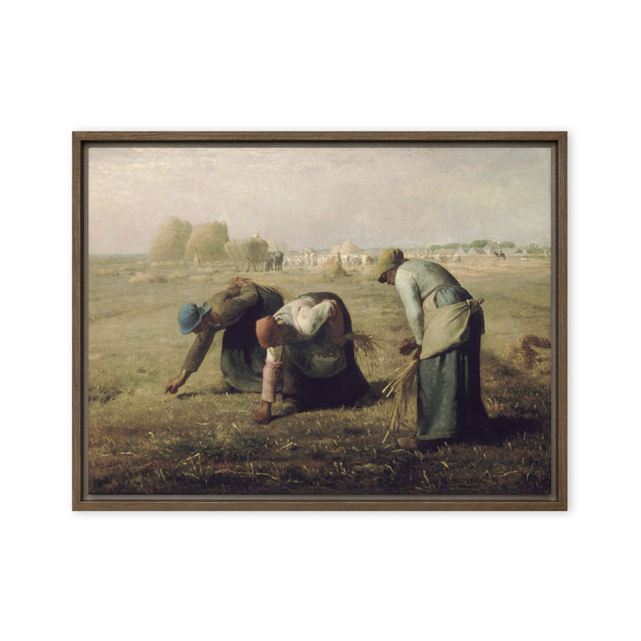 Leinwand - Jean-François Millet, Die Ährenleserinnen Braun / 46x61 cm (18″×24″) artlia