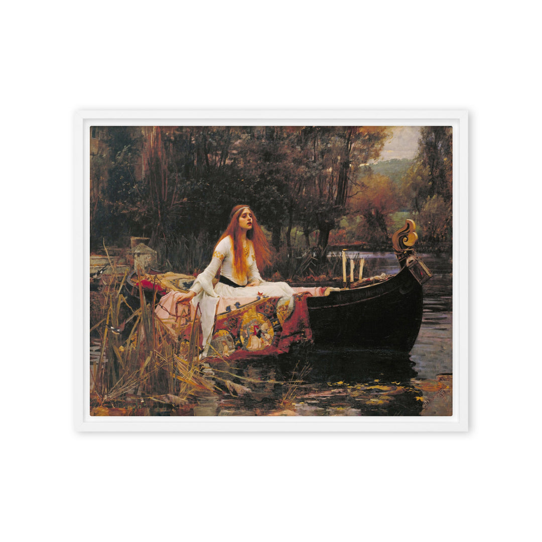 Leinwand - John William Waterhouse, Die Dame von Shalott John William Waterhouse Weiß / 41x51 cm (16″×20″) artlia