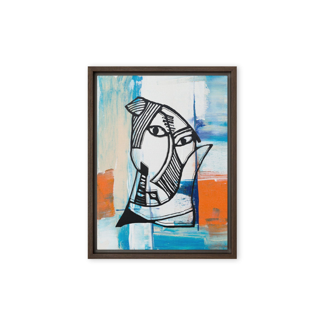 Leinwand - Pablo Picasso, Les Demoiselles d’Avignon in orange Pablo Picasso Braun / 31x41 cm (12″×16″) artlia