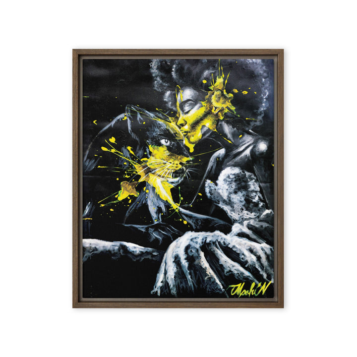 Leinwand - Panther Spirit, Nokuthula M Mpofu Braun / 41x51 cm (16″×20″) artlia