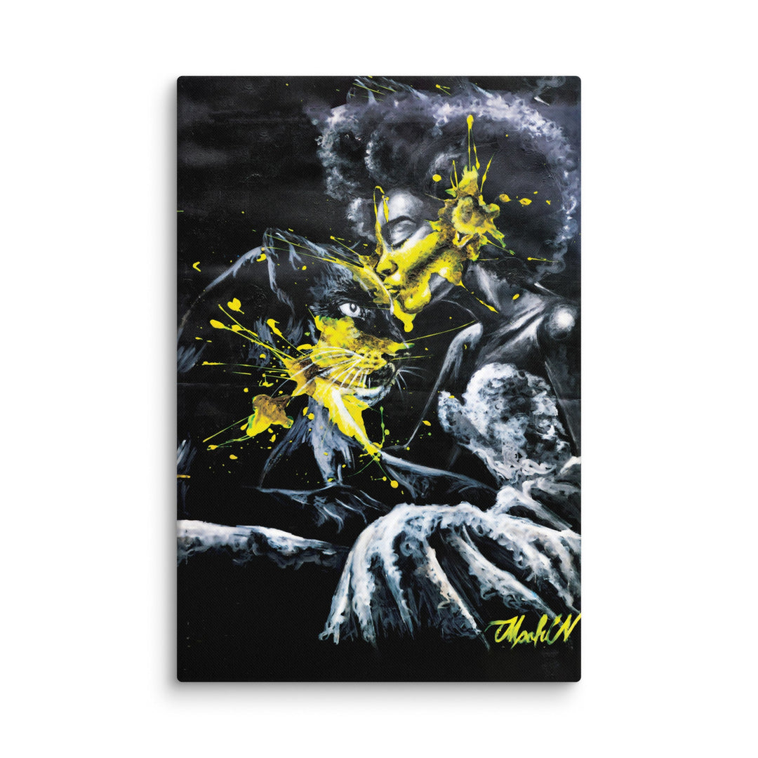 Leinwand - Panther Spirit, Nokuthula M Mpofu ohne Rahmen / 51x76 cm (20″×30″) artlia