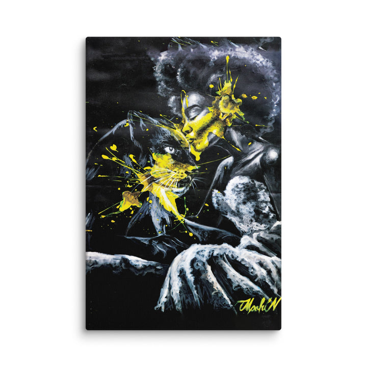 Leinwand - Panther Spirit, Nokuthula M Mpofu ohne Rahmen / 51x76 cm (20″×30″) artlia