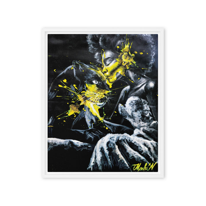 Leinwand - Panther Spirit, Nokuthula M Mpofu Weiß / 41x51 cm (16″×20″) artlia