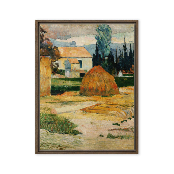 Leinwand - Paul Gauguin, Landschaft bei Arles Paul Gauguin Braun / 61x81 cm (24″×32″) artlia