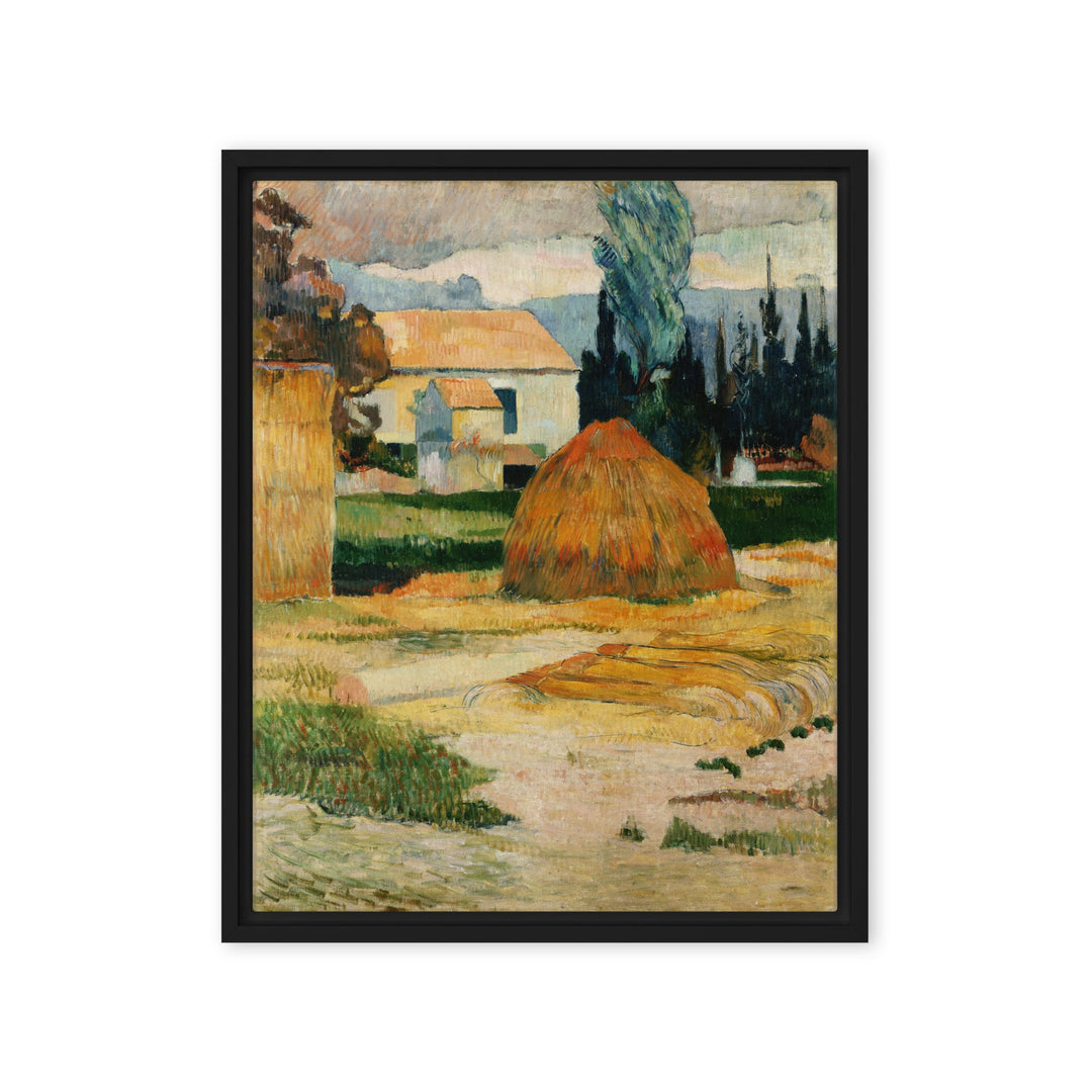 Leinwand - Paul Gauguin, Landschaft bei Arles Paul Gauguin Schwarz / 41x51 cm (16″×20″) artlia