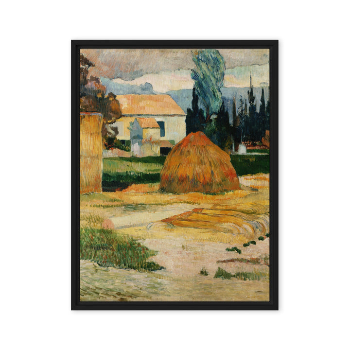 Leinwand - Paul Gauguin, Landschaft bei Arles Paul Gauguin Schwarz / 61x81 cm (24″×32″) artlia