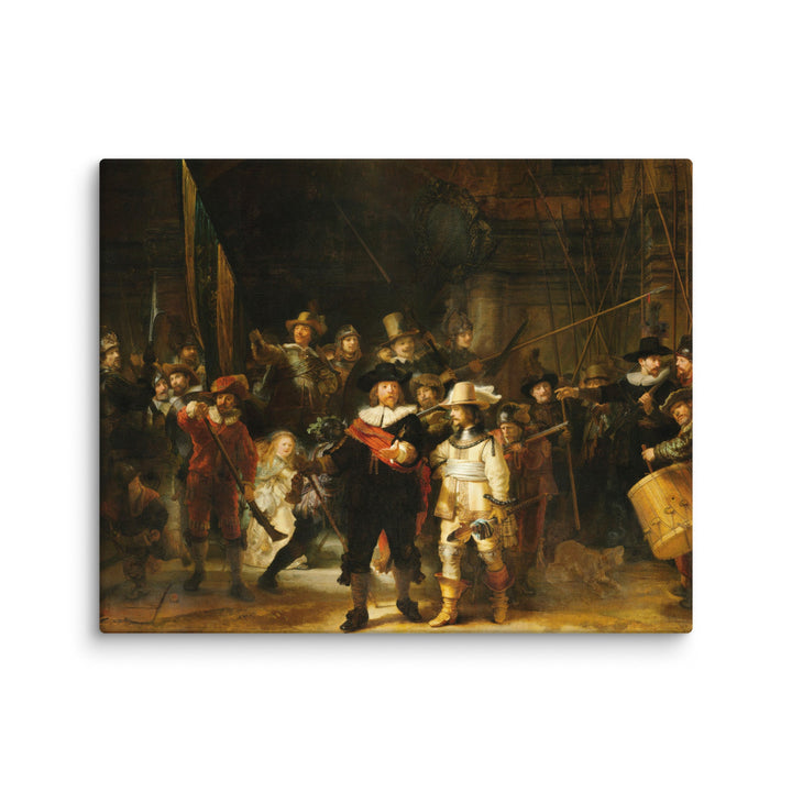 Leinwand - Rembrandt van Rijn, Die Nachtwache ohne Rahmen / 41x51 cm (16″×20″) artlia