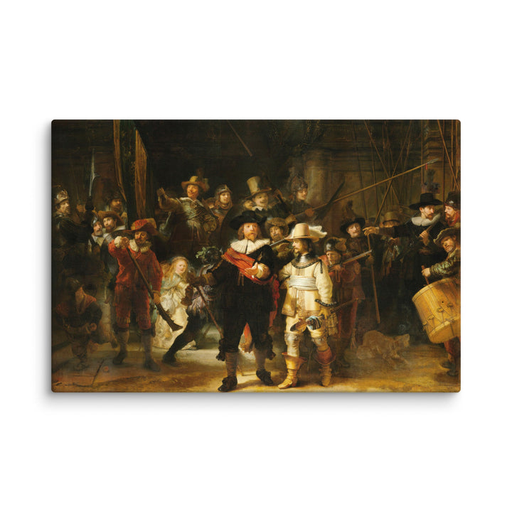 Leinwand - Rembrandt van Rijn, Die Nachtwache ohne Rahmen / 51x76 cm (20″×30″) artlia