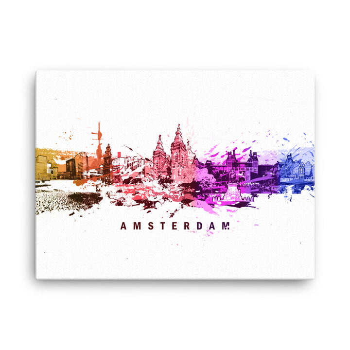 Leinwand - Skyline Amsterdam Marko Kurth 31x41 cm (12″×16″) artlia