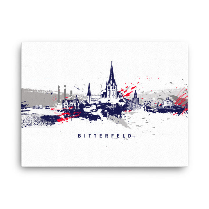 Leinwand - Skyline Bitterfeld Marko Kurth ohne Rahmen / 31x41 cm (12″×16″) artlia