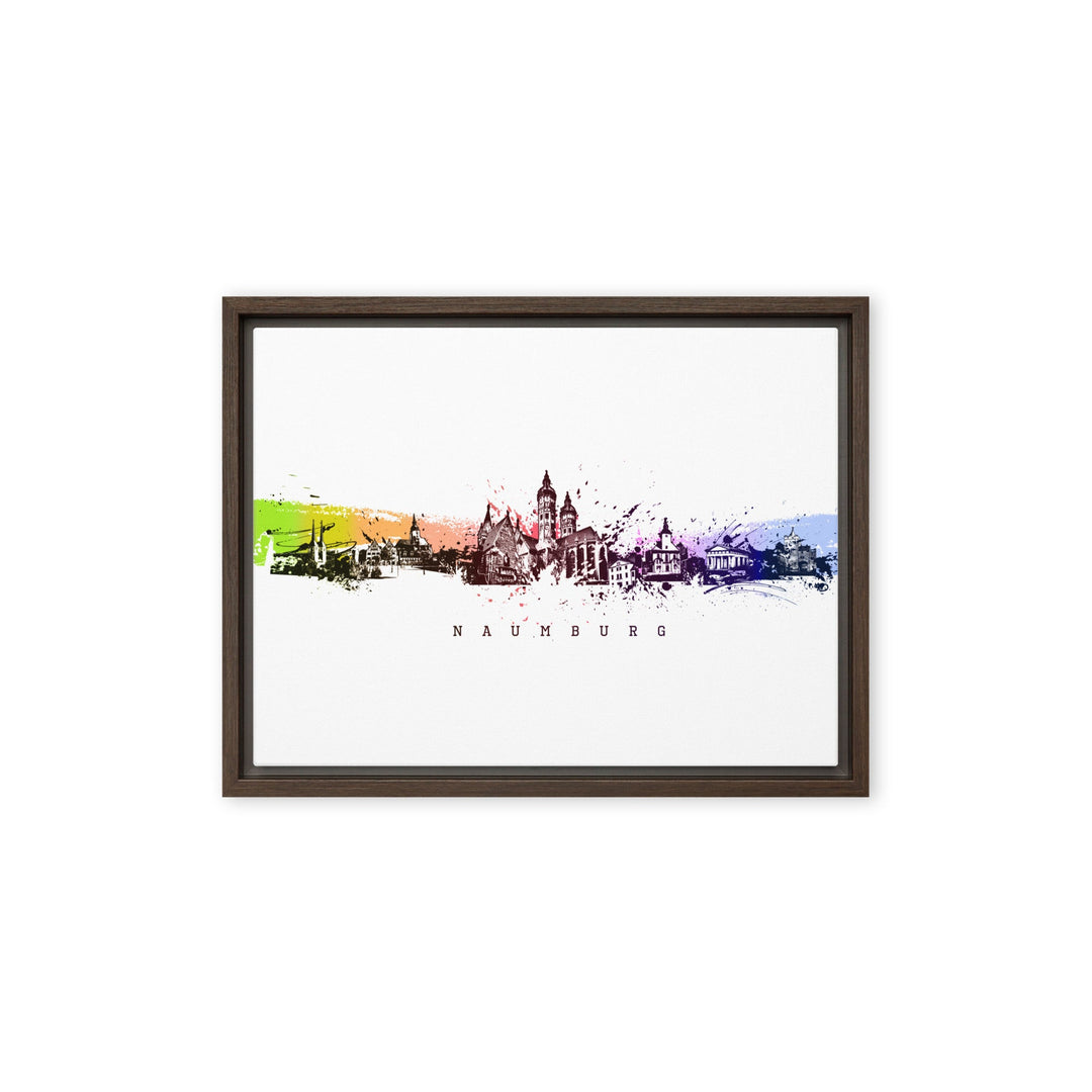 Leinwand - Skyline Naumburg Marko Kurth Braun / 31x41 cm (12″×16″) artlia