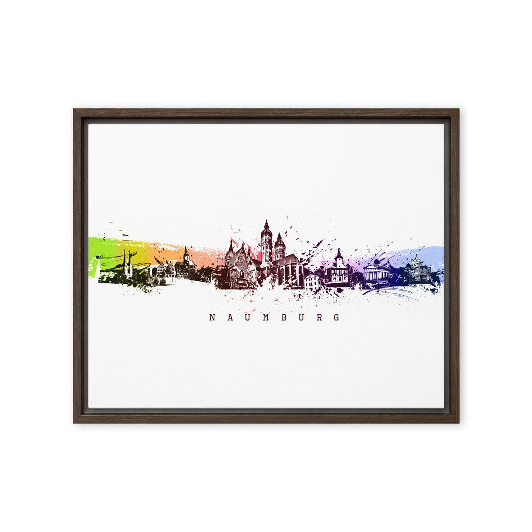 Leinwand - Skyline Naumburg Marko Kurth Braun / 41x51 cm (16″×20″) artlia