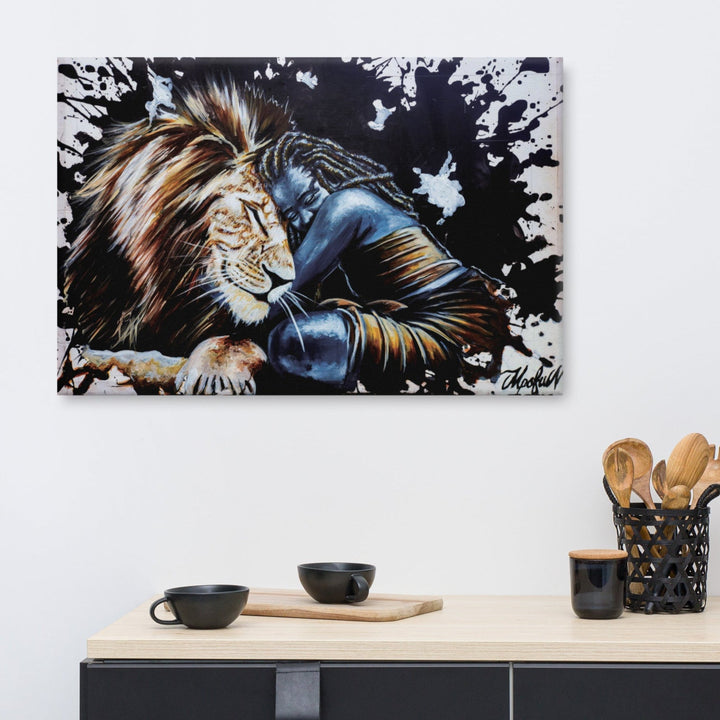 Leinwand - The Lioness, Nokuthula M Mpofu artlia