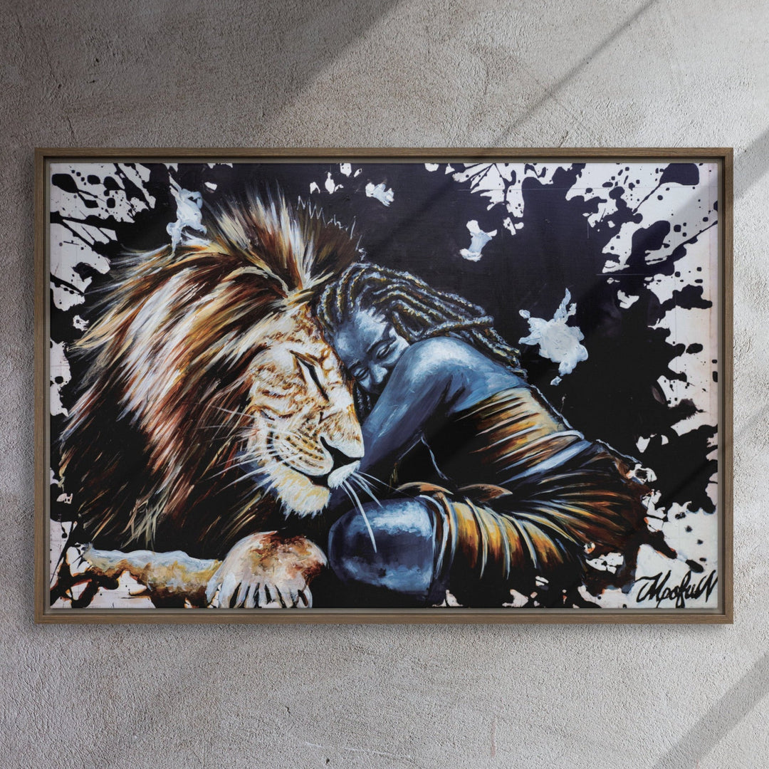 Leinwand - The Lioness, Nokuthula M Mpofu artlia