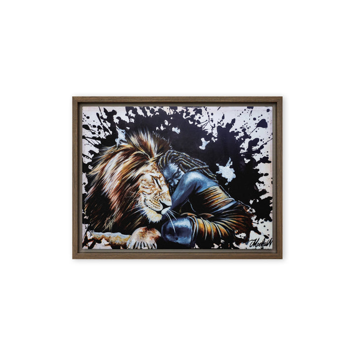 Leinwand - The Lioness, Nokuthula M Mpofu Braun / 31x41 cm (12″×16″) artlia
