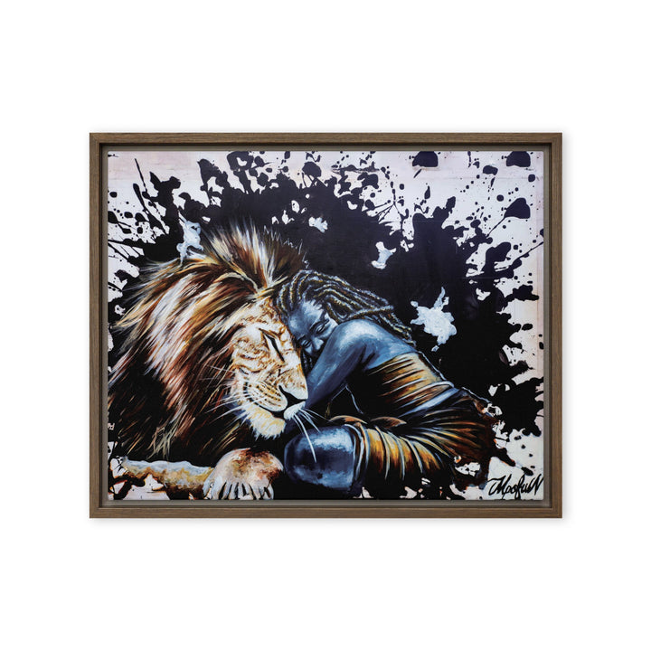 Leinwand - The Lioness, Nokuthula M Mpofu Braun / 41x51 cm (16″×20″) artlia