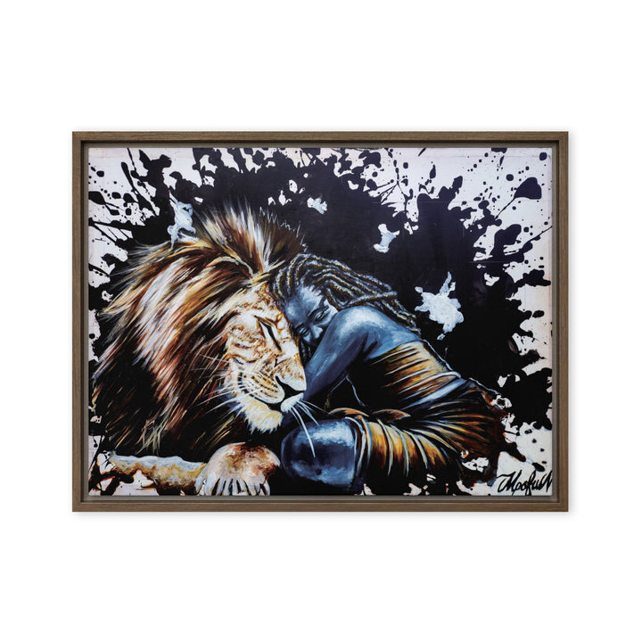 Leinwand - The Lioness, Nokuthula M Mpofu Braun / 46x61 cm (18″×24″) artlia