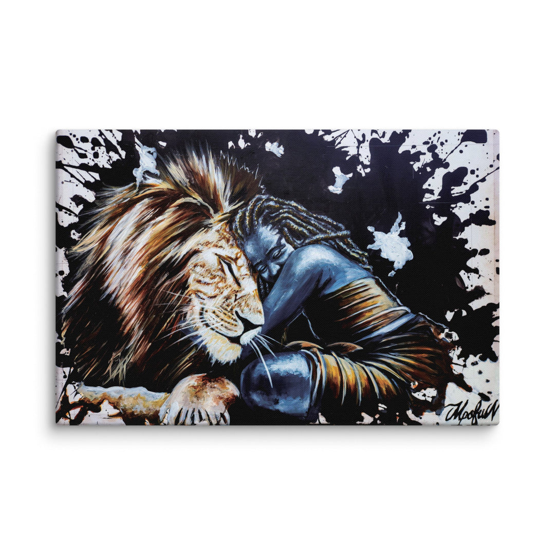 Leinwand - The Lioness, Nokuthula M Mpofu ohne Rahmen / 51x76 cm (20″×30″) artlia