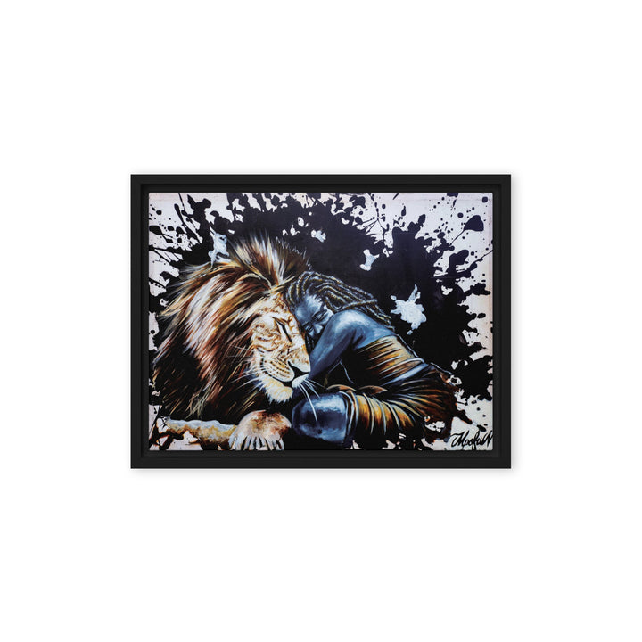 Leinwand - The Lioness, Nokuthula M Mpofu Schwarz / 31x41 cm (12″×16″) artlia