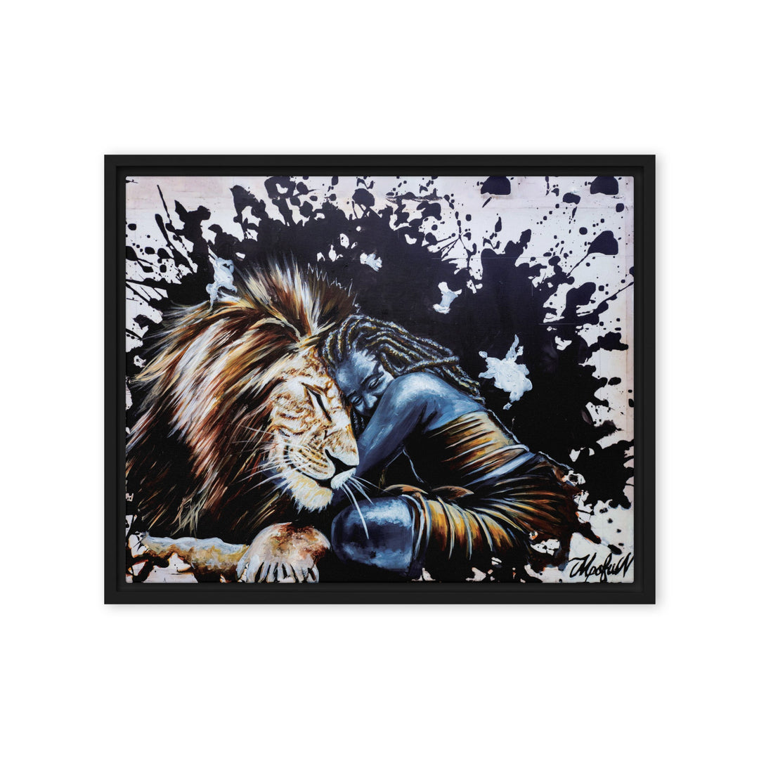 Leinwand - The Lioness, Nokuthula M Mpofu Schwarz / 41x51 cm (16″×20″) artlia