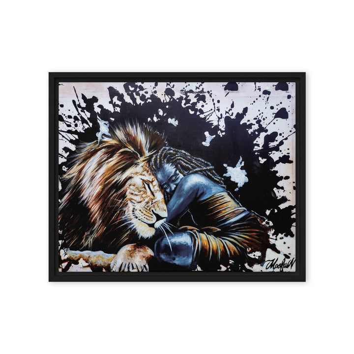 Leinwand - The Lioness, Nokuthula M Mpofu Schwarz / 41x51 cm (16″×20″) artlia