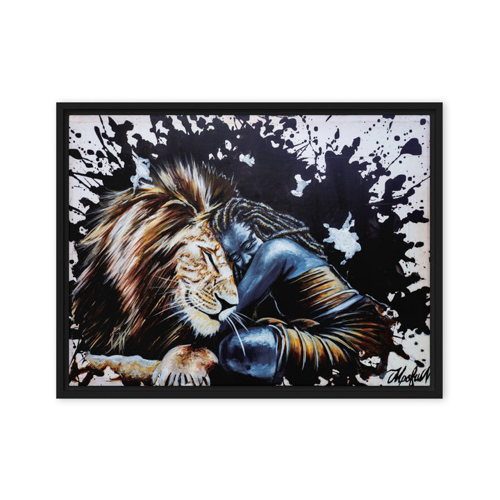Leinwand - The Lioness, Nokuthula M Mpofu Schwarz / 46x61 cm (18″×24″) artlia