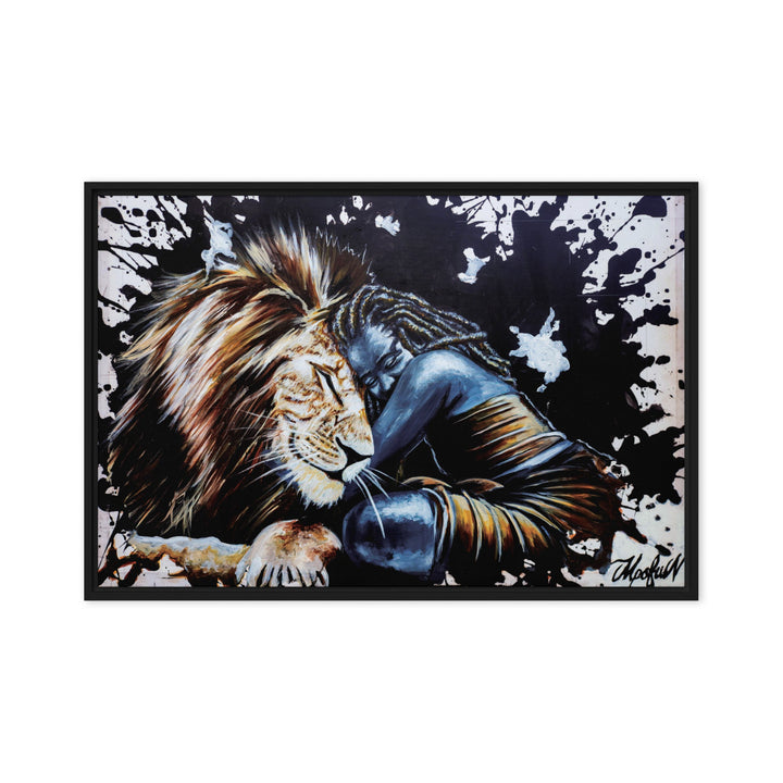 Leinwand - The Lioness, Nokuthula M Mpofu Schwarz / 51x76 cm (20″×30″) artlia