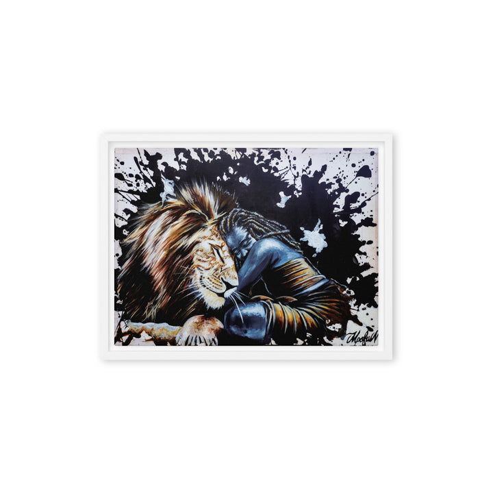 Leinwand - The Lioness, Nokuthula M Mpofu Weiß / 31x41 cm (12″×16″) artlia