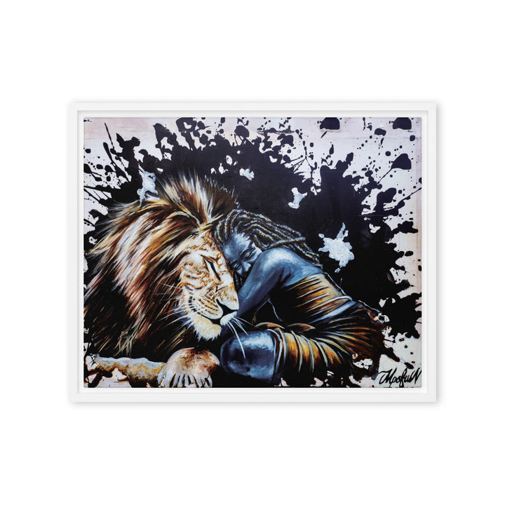 Leinwand - The Lioness, Nokuthula M Mpofu Weiß / 41x51 cm (16″×20″) artlia