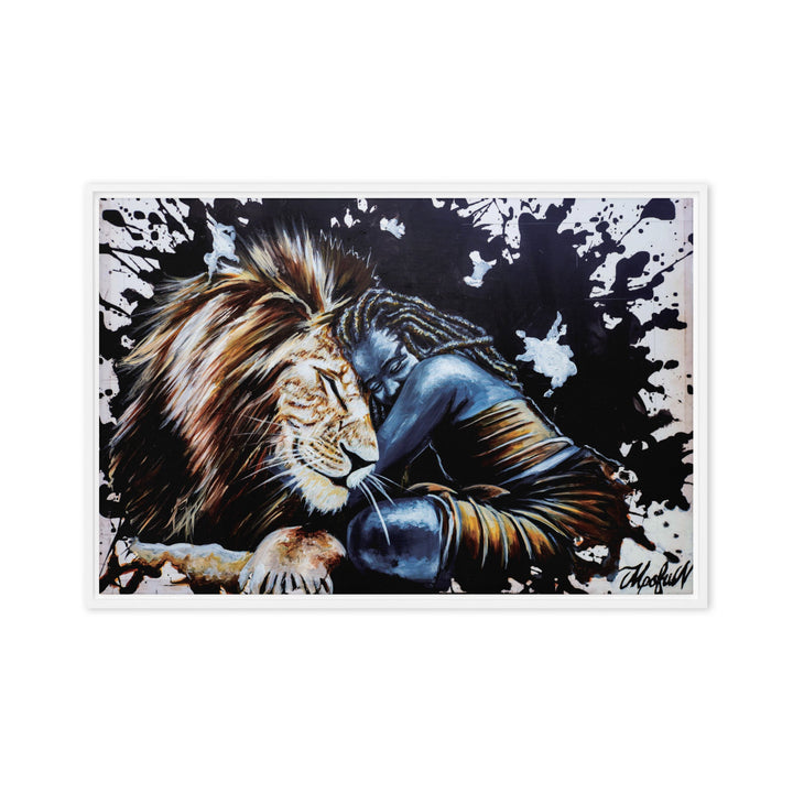 Leinwand - The Lioness, Nokuthula M Mpofu Weiß / 51x76 cm (20″×30″) artlia