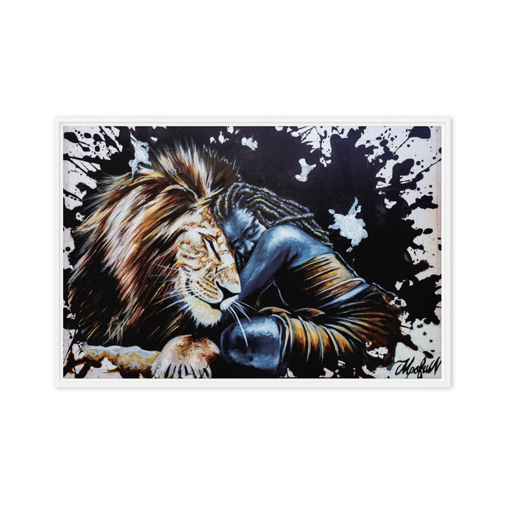 Leinwand - The Lioness, Nokuthula M Mpofu Weiß / 61x91 cm (24″×36″) artlia
