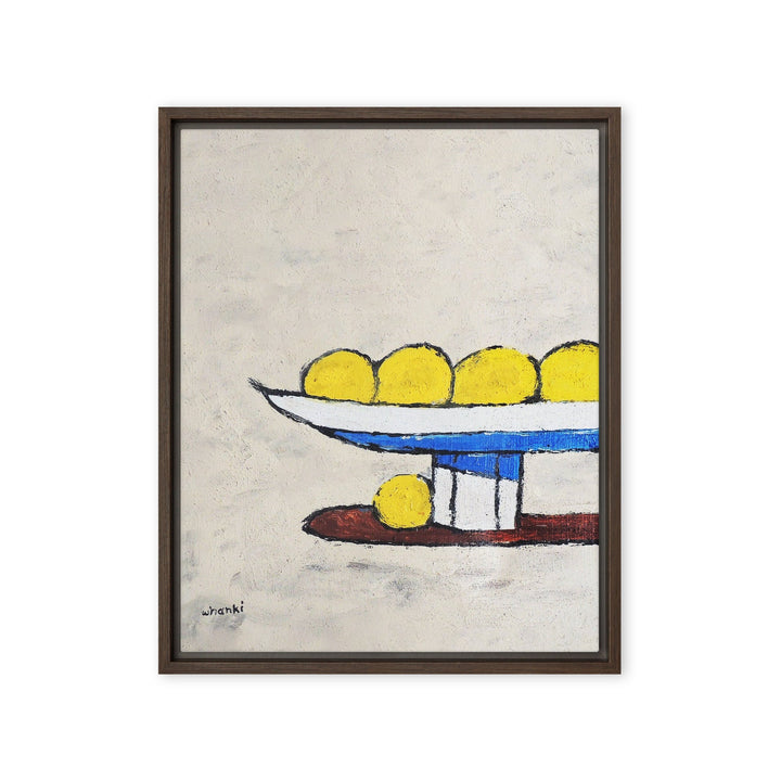 Leinwand - Whanki Kim, Zitronen auf Tablett Whanki Kim Braun / 41x51 cm (16″×20″) artlia