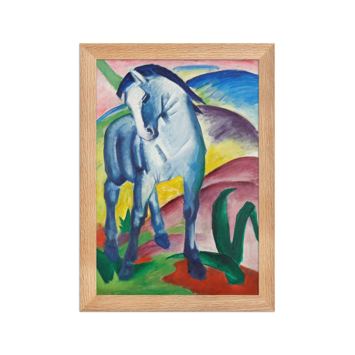 Poster - Franz Marc, Blaues Pferd I Franz Marc Oak / 21×30 cm artlia