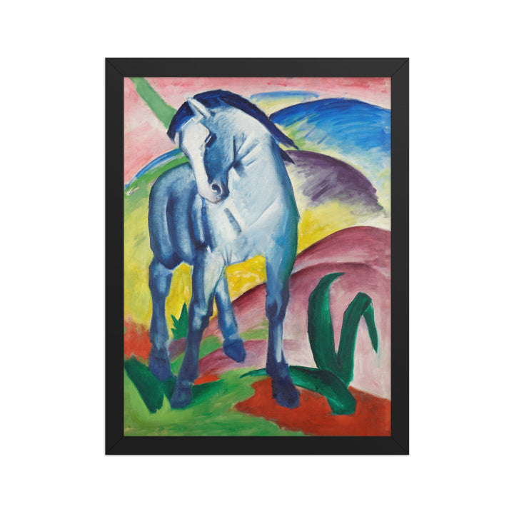 Poster - Franz Marc, Blaues Pferd I Franz Marc Schwarz / 30×40 cm artlia