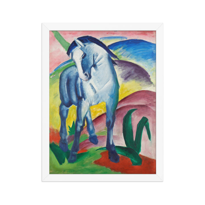 Poster - Franz Marc, Blaues Pferd I Franz Marc Weiß / 30×40 cm artlia