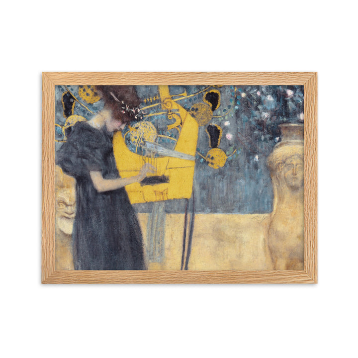 Poster - Gustav Klimt, Die Musik Gustav Klimt Oak / 30×40 cm artlia