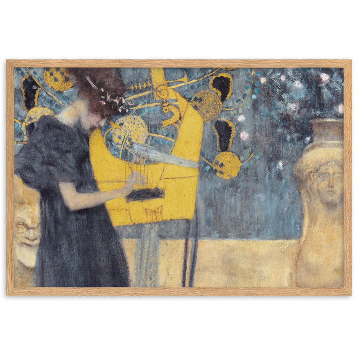 Poster - Gustav Klimt, Die Musik Gustav Klimt Oak / 61×91 cm artlia