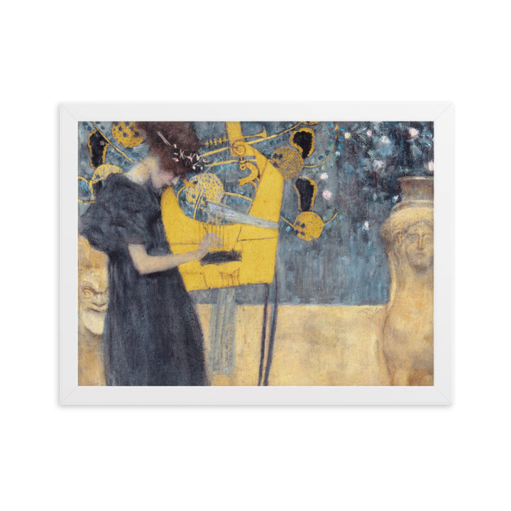 Poster - Gustav Klimt, Die Musik Gustav Klimt Weiß / 30×40 cm artlia