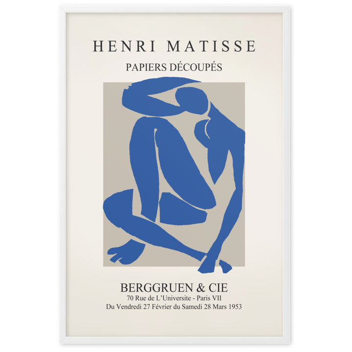 Poster - Henri Matisse, Papier Découpés blauer Akt Henri Matisse ohne Rahmen / 21×30 cm artlia